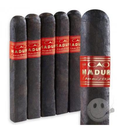 CAO L'Anniversaire Robusto Maduro Robusto (5.0"x50) Pack of 5