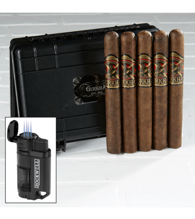 Gurkha El Gordo Black Dragon Herf-A-Dor Combo 5 Cigars