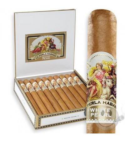 La Perla Habana White Pearl Churchill (7.5"x52) Box of 20