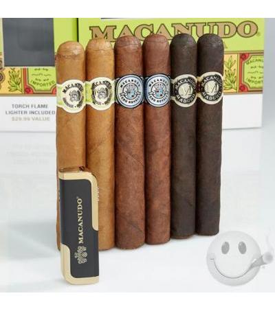 Macanudo Collection w/ Lighter 2016 6 Cigars + Lighter