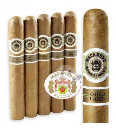 Macanudo Gold Crystal Robusto (5.5"x50) Pack of 5