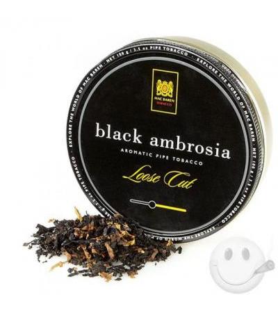MacBaren Black Ambrosia Pipe Tobacco MacBaren Black Ambrosia 3.5 Ounce Tin