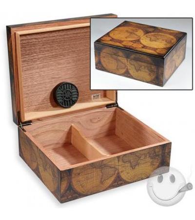 Old World Antique Finish Small Humidor Old World Antique Humidor - 40 Capacity 40 Cigar Capacity