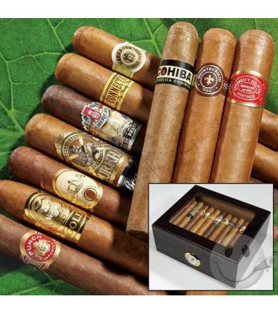 Top-Shelf Humidor Combo Humidor + 10 Cigars