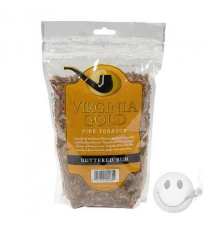 Virginia Gold Butter Rum Pipe Tobacco Virginia Gold Butter Rum 9 Ounce Bag