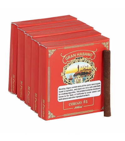 Gran Habano Minis #5 Corojo Puritos (red) (3.5"x20) Pack of 100