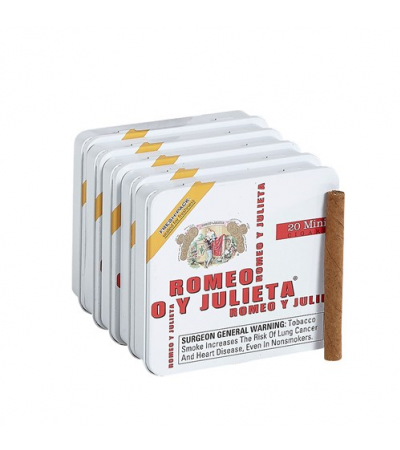 Romeo y Julieta Miniatures White (Cigarillos) (3.0"x20) Pack of 20