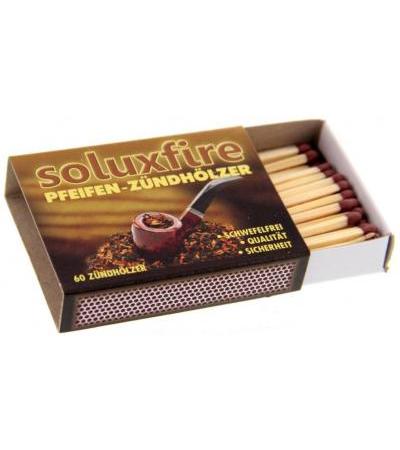 Soluxfire Pfeifen Zündhölzer Packung mit 60 Hölzern
