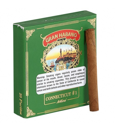 Gran Habano Minis #1 Connecticut Puritos (green) (3.5"x20) Pack of 20