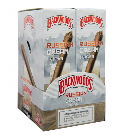 Backwoods Russian Cream Cigars, 8 Packs of 5