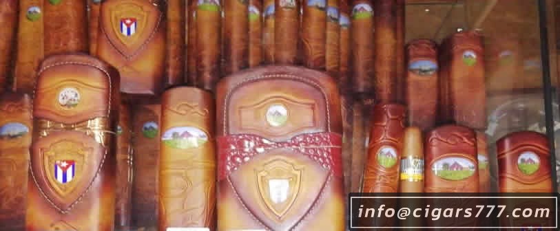 Кожаный футляр для сигар из Кубы